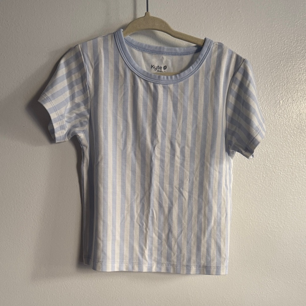 Kyte BABY Toddler Basic Tee in Small Mist Stripe